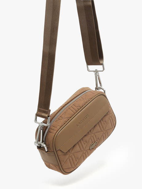 Cross Body Tas Lacoste Beige the blend NH5175BG ander zicht 1